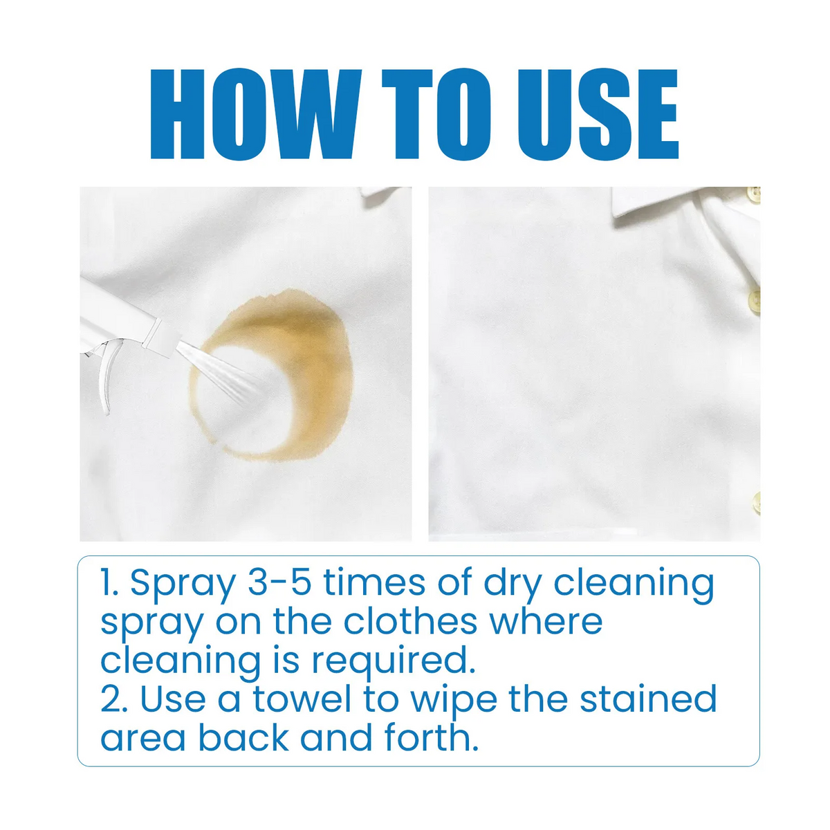 StainRemover 1+1 GRATIS - Kraftig Spray Tøj Plet Fjerner