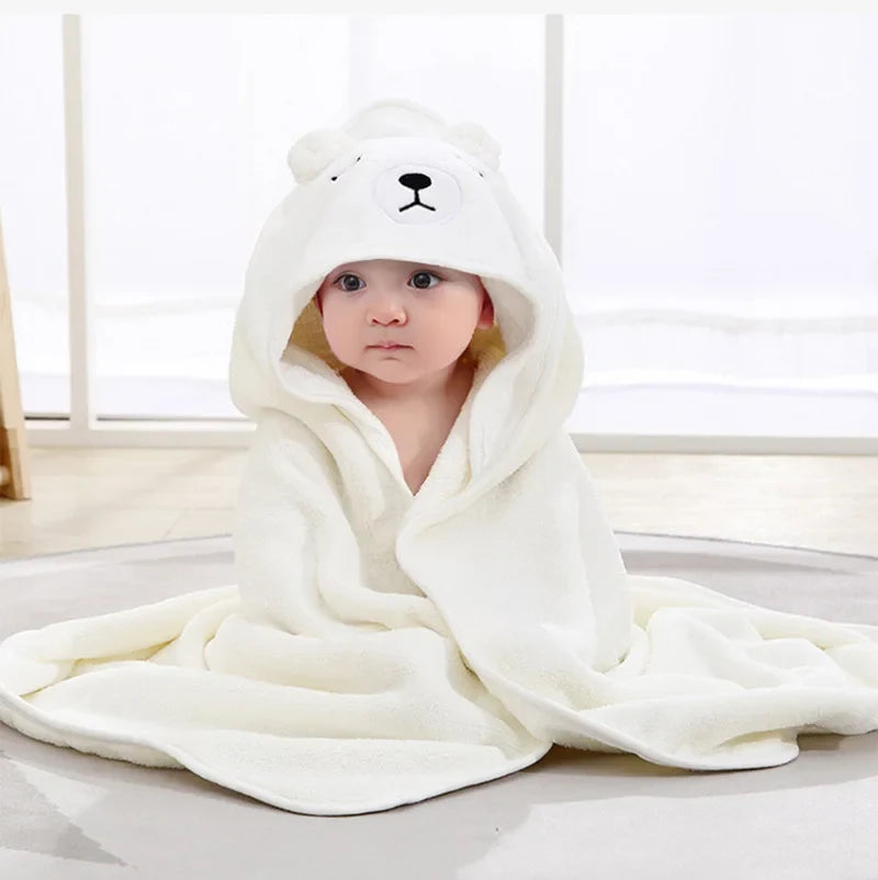 Kletshuts™ BabyBathrobe 1+1 GRATIS - Sødt Dyremotiv Babyhættebadekåbe