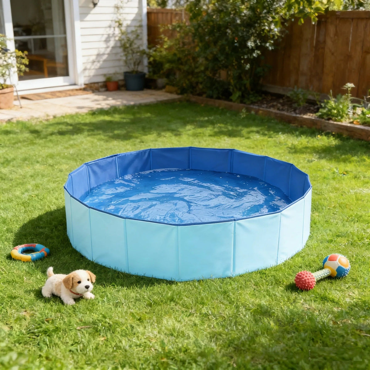 DogFri™ PawPool: Hundebad og Splash Sjov Sammenfoldelig Husdyr Swimmingpool