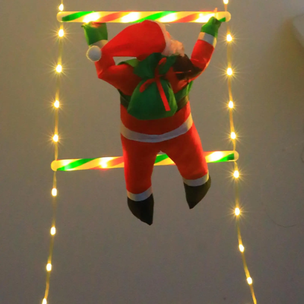 Ledsen™ ChristmasLadder: Holdbar Udendørs LED Jul Stige Lys Visning