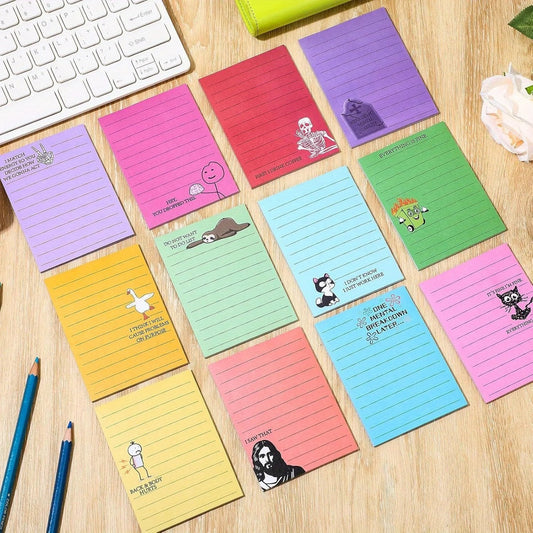 StickyNotes - Sjove Og Sarkastiske Klisternotater Notepad Sæt