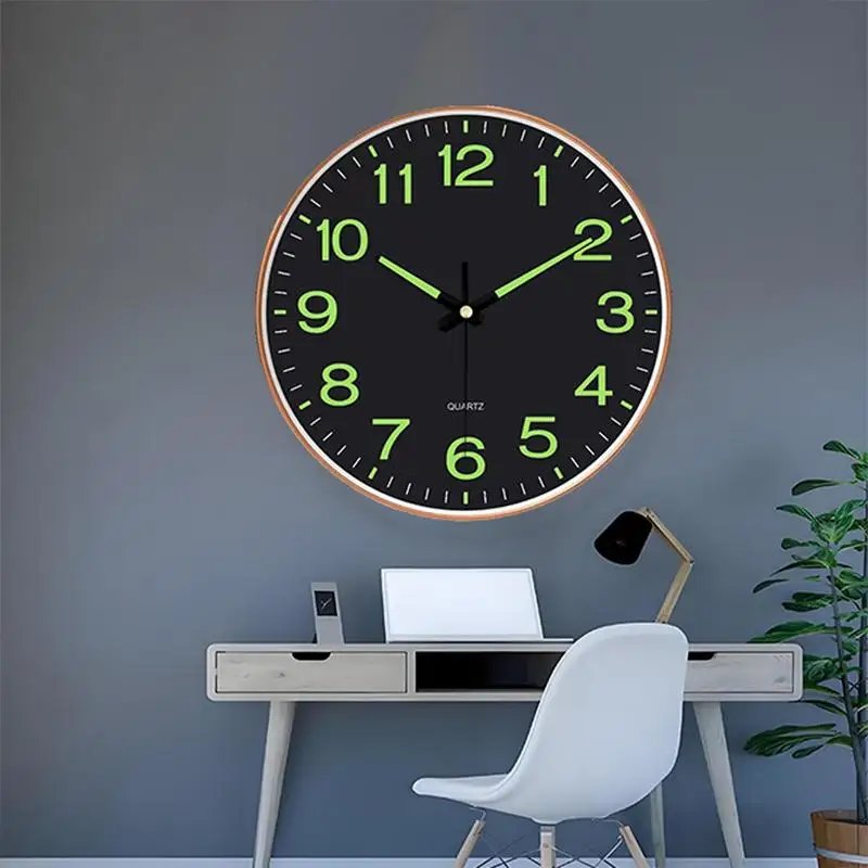 GlowTime - Elegant Moderne Luminous Glow Time Dekorativ Vægur