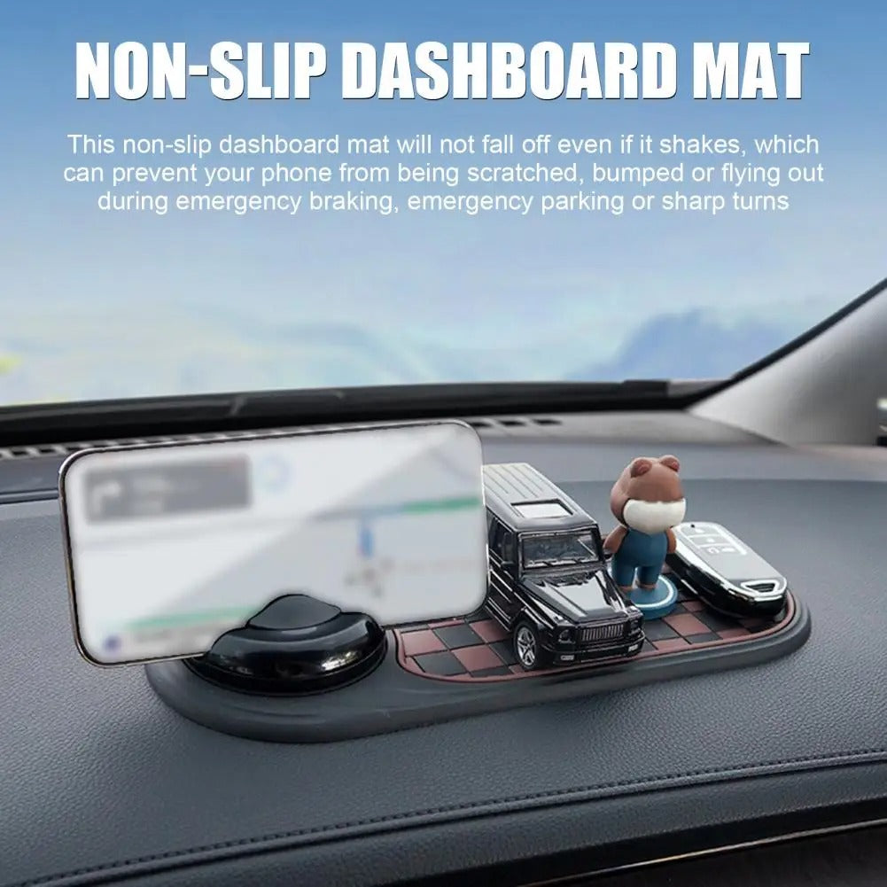 Holder360° DashboardMat 1+1 GRATIS: Universal Skridsikker Dashboard Telefonholder Måtte