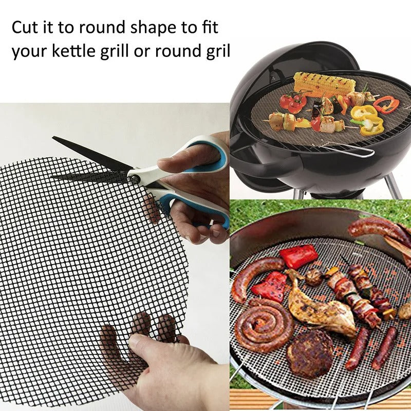 Globetrek° GrillNet: Genanvendeligt, Varmebestandigt, Ikke Klæbende BBQ-Grillnet