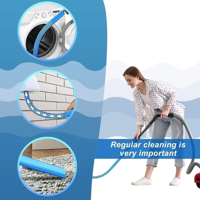 Cleaner Pro° CleanerHose 1+1 GRATIS: Multifunktionel Tørretumbler Vent Rengøringsslange Vedhæftning