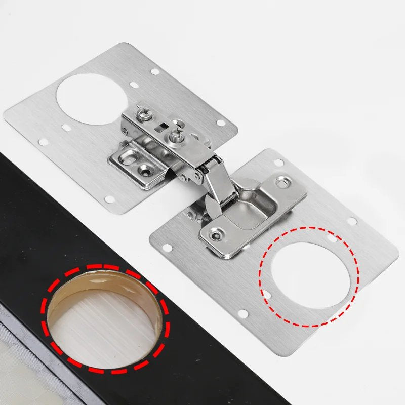 HingePlate 1+1 GRATIS: DIY Møbler Hængsler Reparation Sideplade
