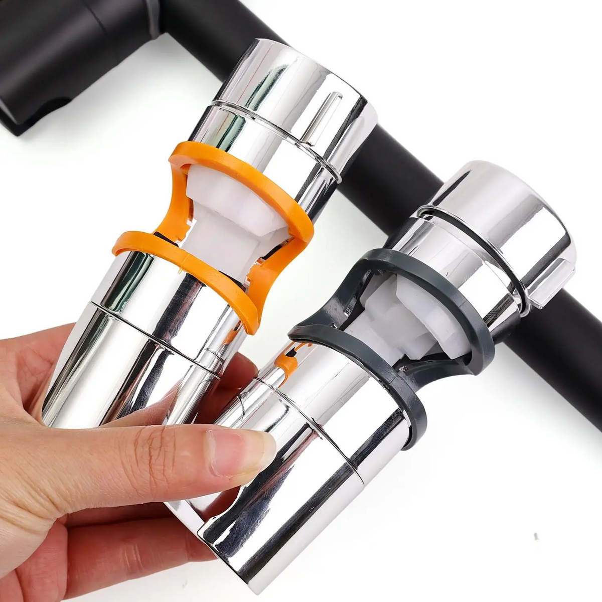 GlideHold® ShowerHolder 1+1 GRATIS: Universal Fit Nem-Justerbar Bruseholder Parentes