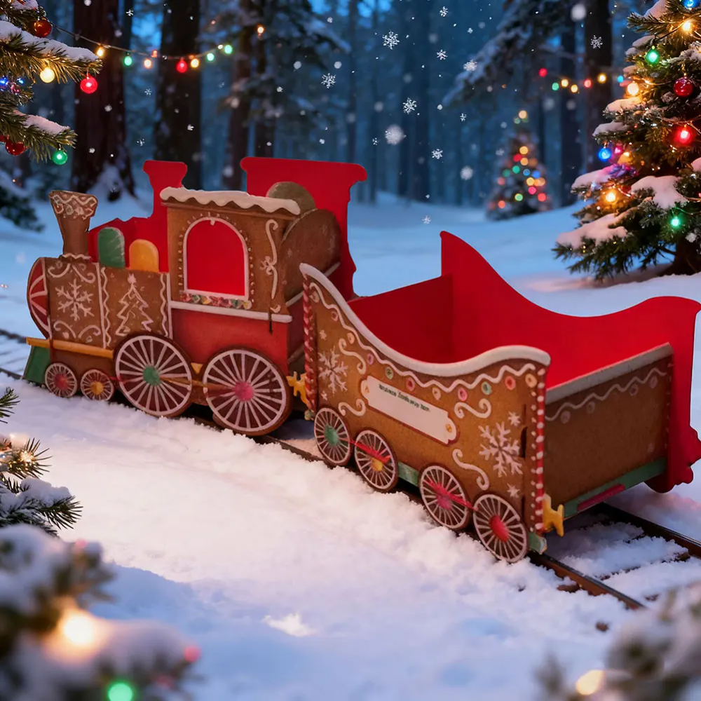 GiftTrain™ - Personliggjort Magi Jul Gave Tog Dekoration