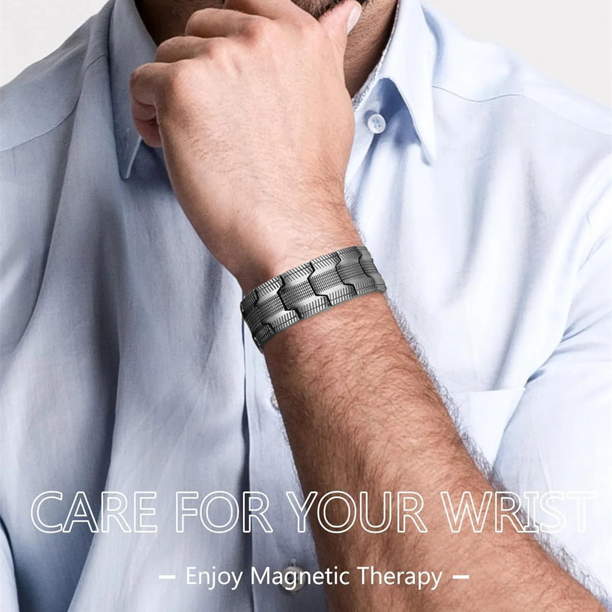 Jewelance™ MagneticBracelet 1+1 GRATIS: Premium Tre-Rækket Design Magnetisk Armbånd