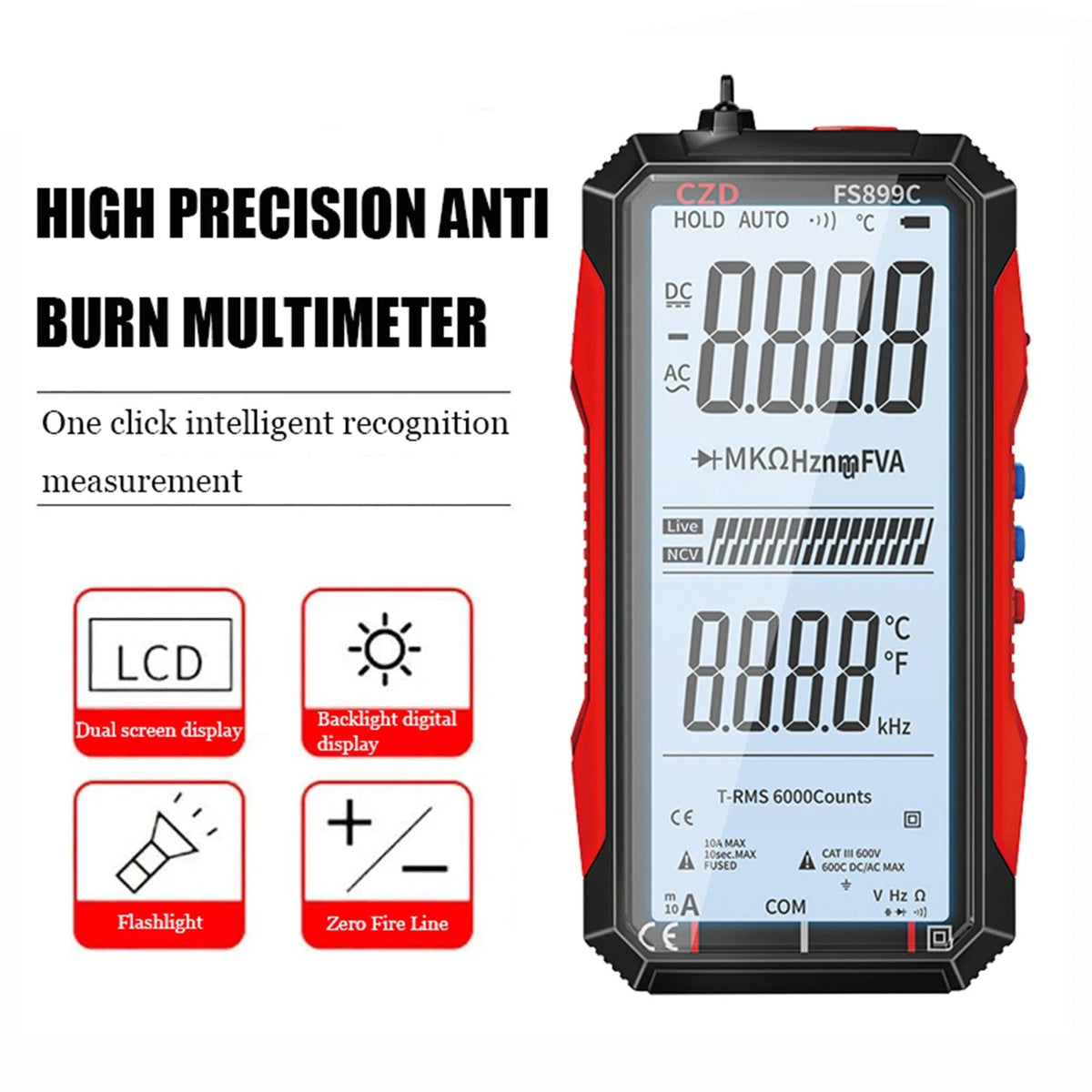 VoltPro™ - Alt-I-En Smart Elektrisk Måler Volt Pro Multimeter Værktøj