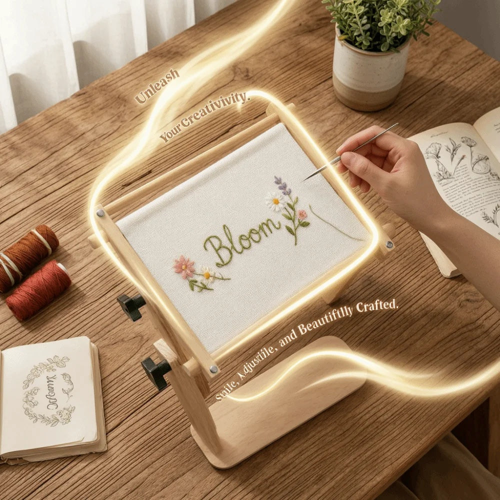 Holder360° EmbroideryStand: Justerbar Broderi Stativ Ramme Holder Værktøj