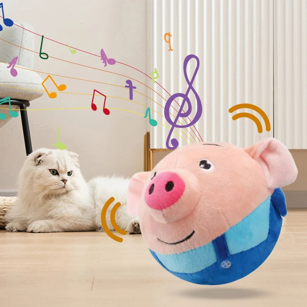 DogCatFri™ BouncingToy: Interaktiv Hoppende Kæledyr Plys Legetøjsbold