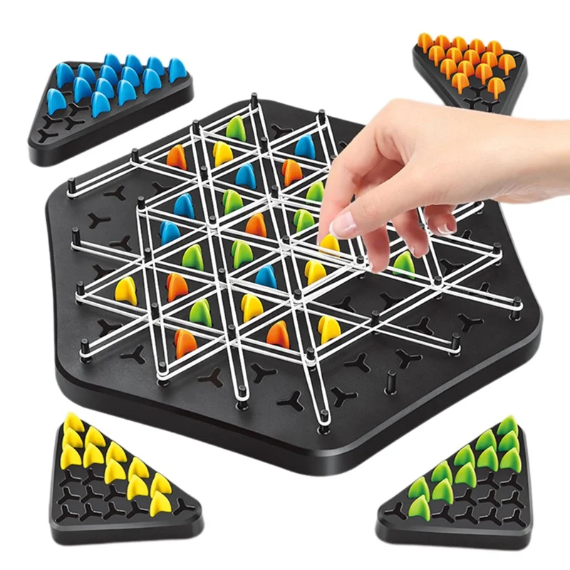 Kletshuts™ ThinkGame - Triangel Kæde Strategi Og Duel Logik Tænke Spil
