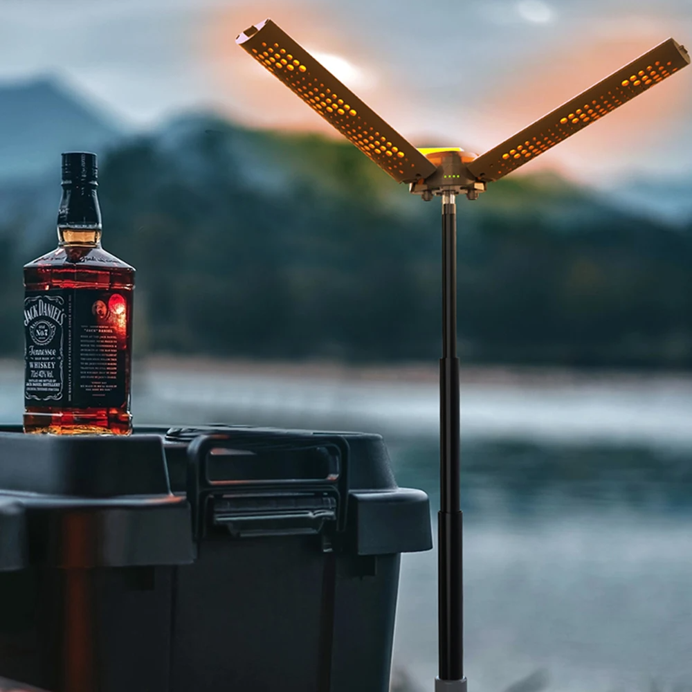 Ledsen™ CampingLamp: Indtrækkelig Høj kapacitet Genopladelig Udendørs Camping Lampe