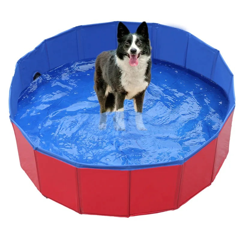 DogFri™ PawPool: Hundebad og Splash Sjov Sammenfoldelig Husdyr Swimmingpool