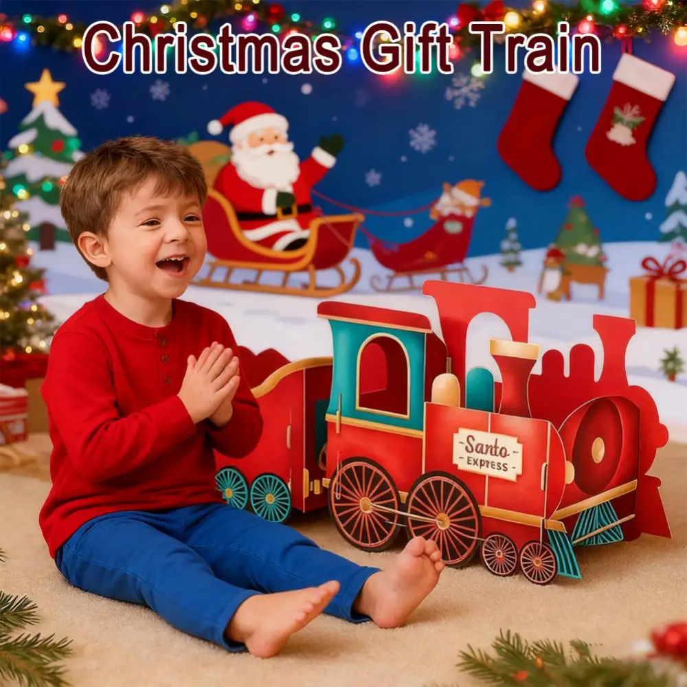 GiftTrain™ - Personliggjort Magi Jul Gave Tog Dekoration