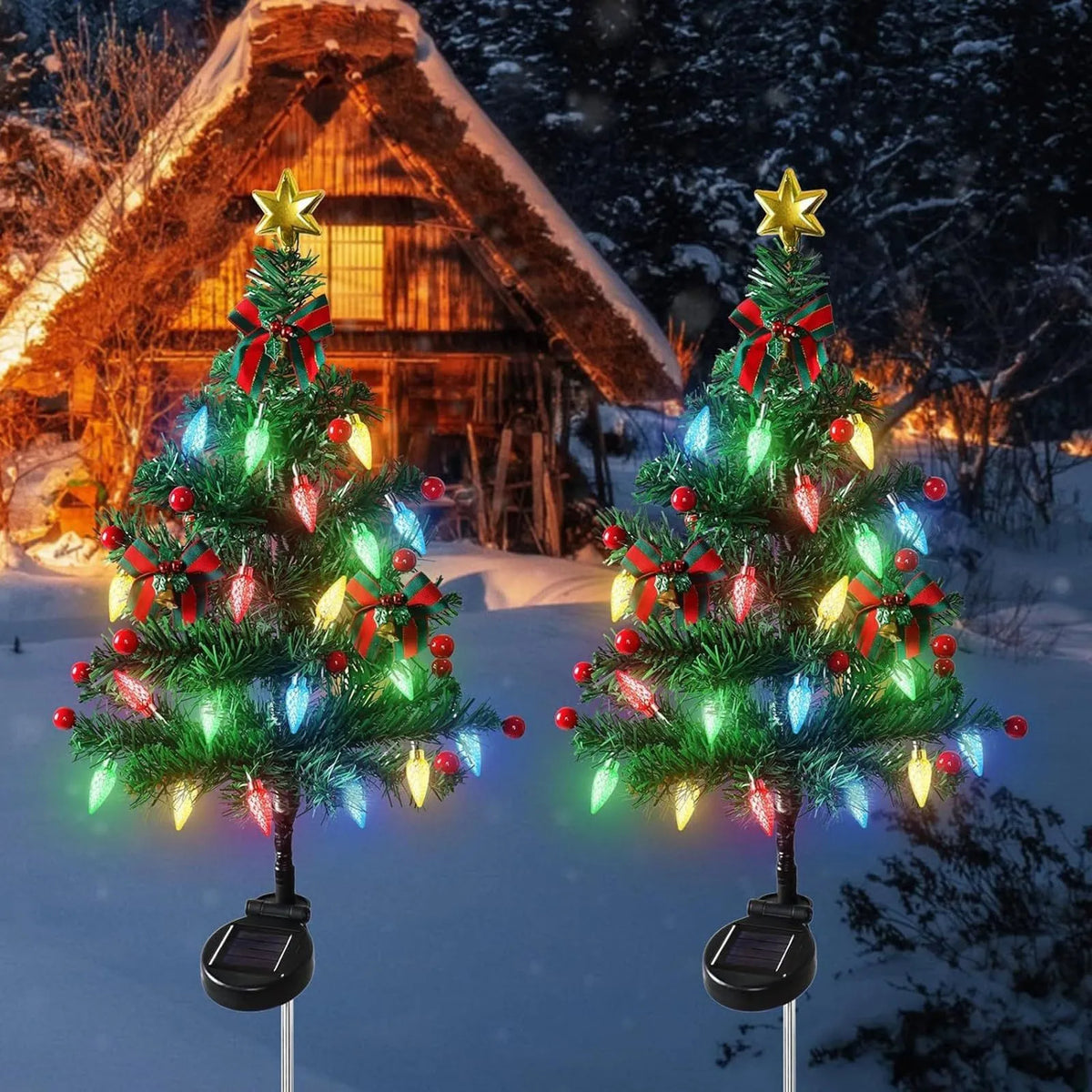 Ledsen™ MiniTree: Sol LED Jul Mini Træ Til Stier