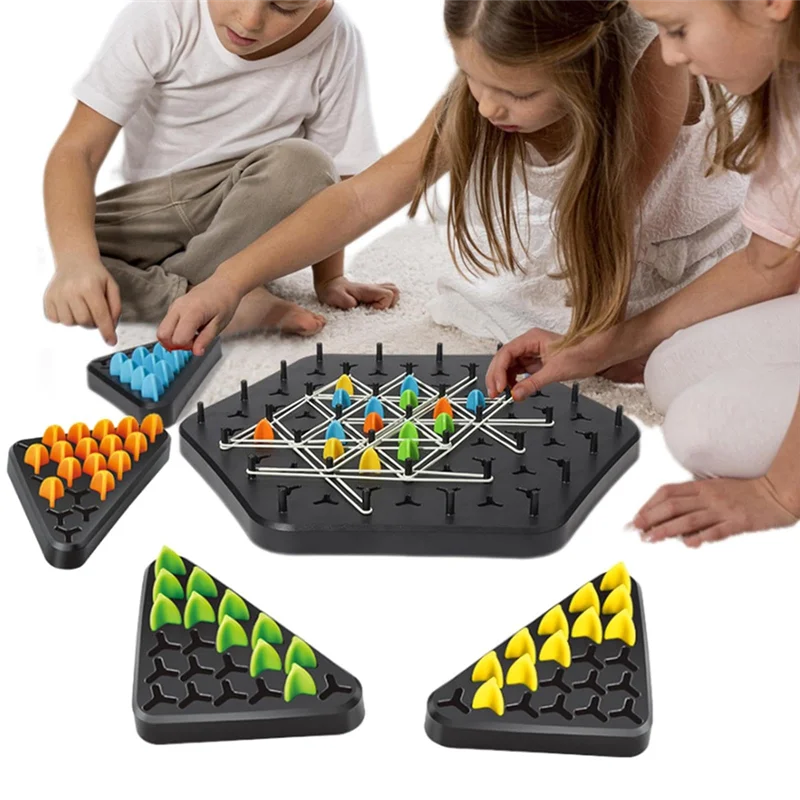 Kletshuts™ ThinkGame - Triangel Kæde Strategi Og Duel Logik Tænke Spil