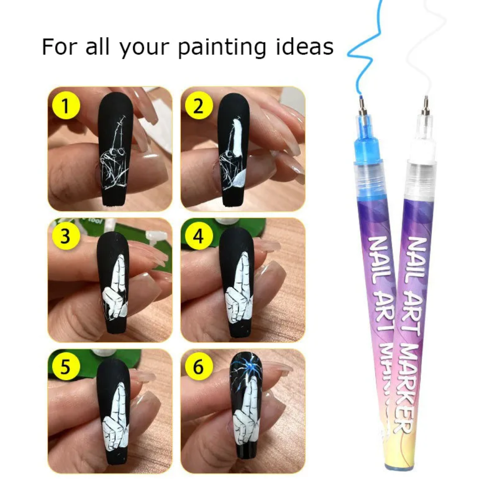 NailStyler™: Præcision Negle Kunst Liner Værktøj Sæt Negle Styler