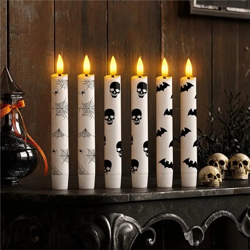 Ledsen™ SpookyLights 3+3 GRATIS: Dekorative Halloween LED Stearinlys