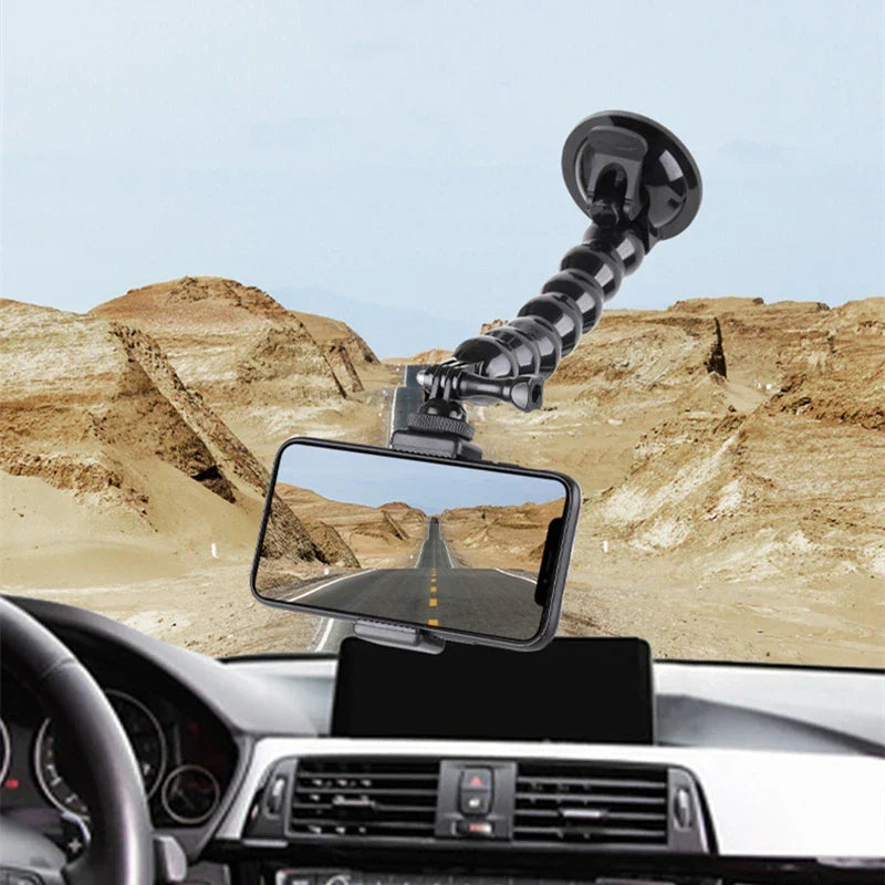 GlideHold® FlexibleHolder 1+1 GRATIS: Universal Suge Grundlag Svanehals Telefon Fleksibel Holder