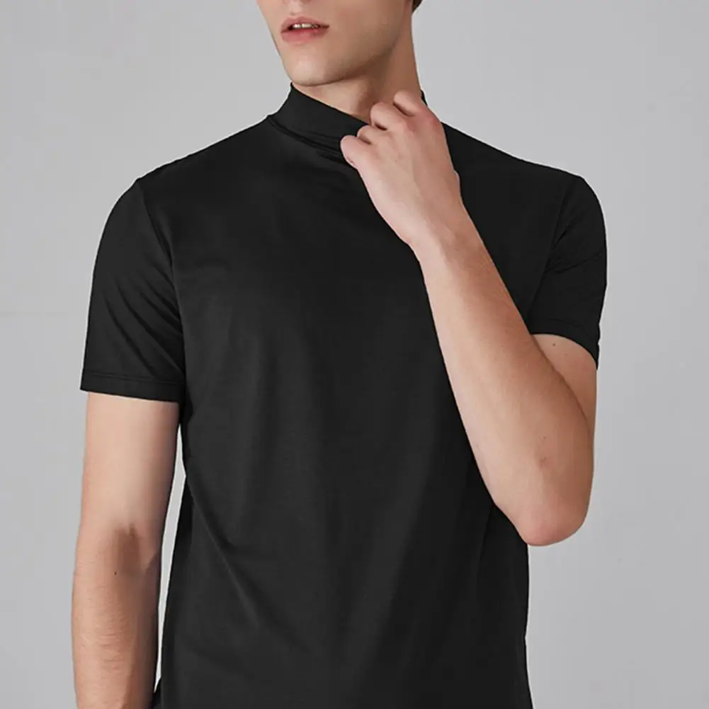 Icone™ FitShirt 1+1 GRATIS: Herres Smal Pasform Høj Hals Afslappet Skjorte