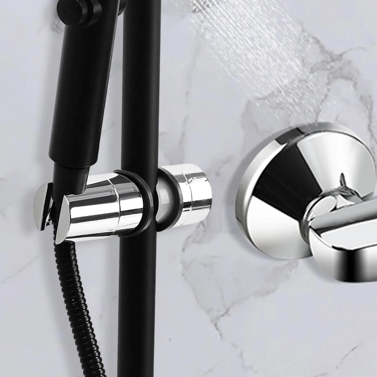 GlideHold® ShowerHolder 1+1 GRATIS: Universal Fit Nem-Justerbar Bruseholder Parentes
