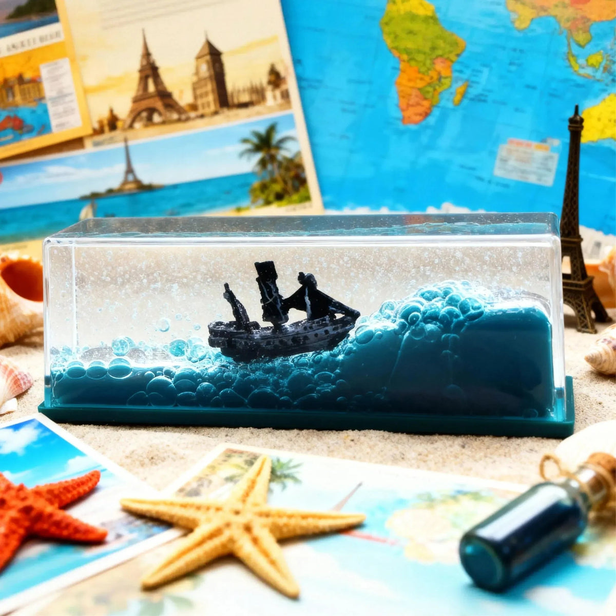 ShipDecor: Flydende Piratskib Skrivebords Papirvægt Og Dekorativ Ornament