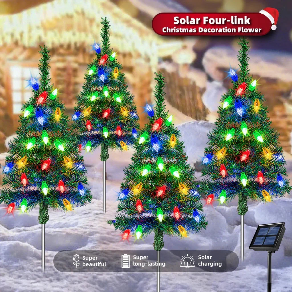 Ledsen™ MiniTree: Sol LED Jul Mini Træ Til Stier