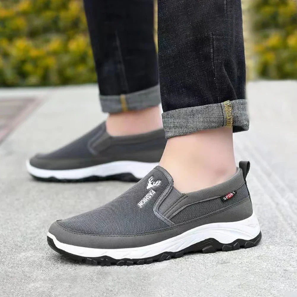 Happy™ EasyShoes: Mænds Stilfulde Tilfældig Komfortable Smutte-På Båd Let Sko