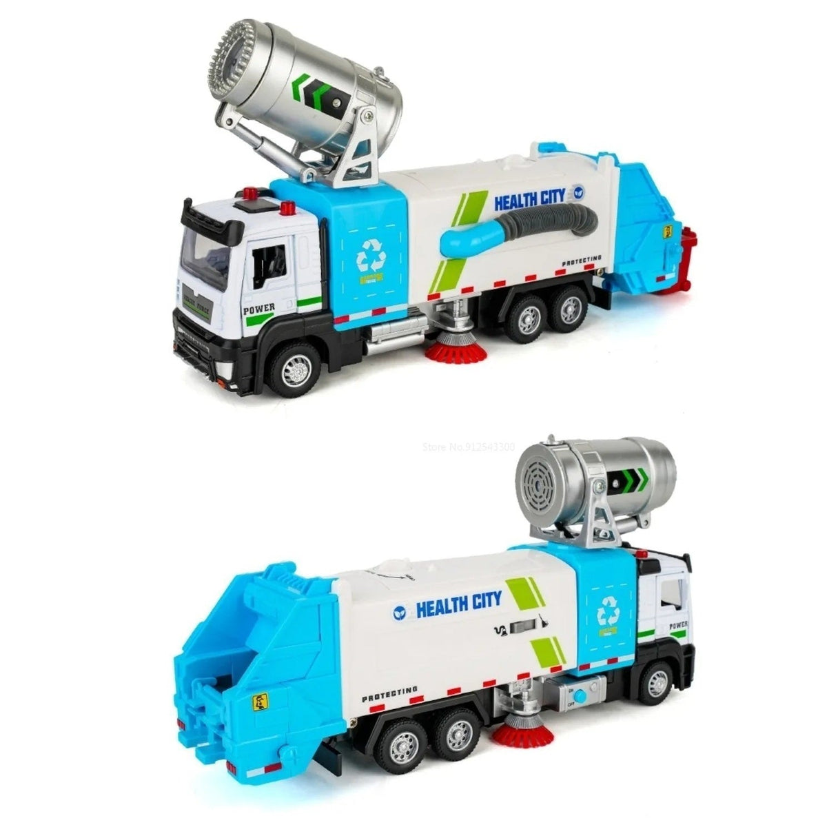Kletshuts™ CleaningTruck: Realistisk Mini Gadefejningslegetøj Til Børn