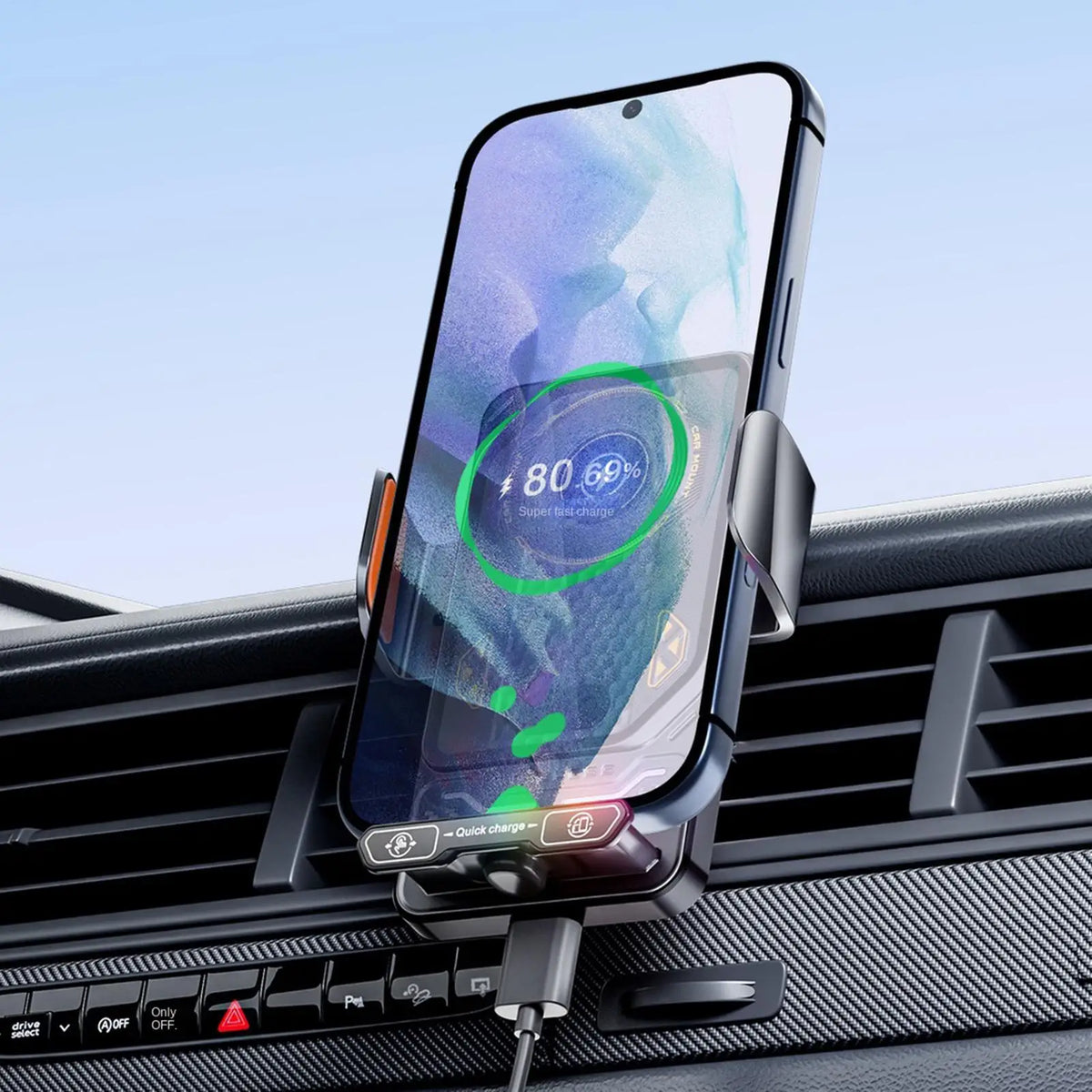 Holder360° SmartGrip - Automatisk Hurtig Rotations Smart Grip Bil Telefon Holder