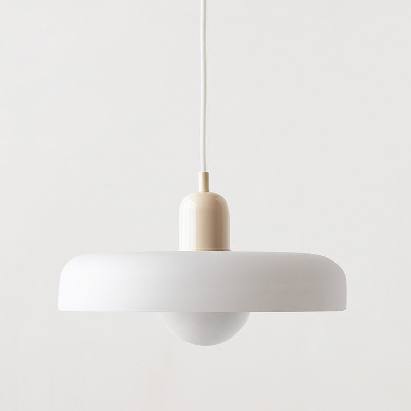 Bauhaus-pendel i farvet glas – design