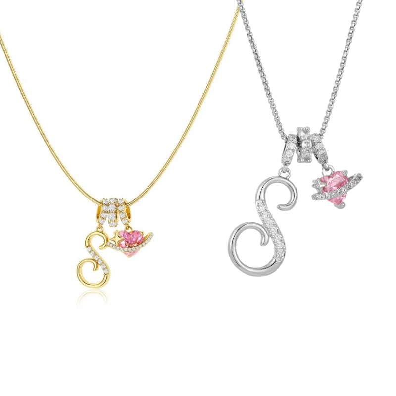 Jewelance™ PendantNecklace 1+1 GRATIS - Elegant Initial Vedhæng Mode Halskæde