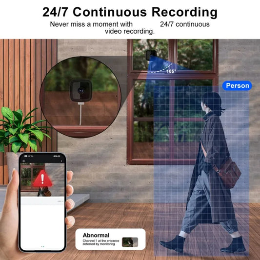 SecurityCamera: 2.4G WiFi CCTV Overvågnings Sikkerhedkamera