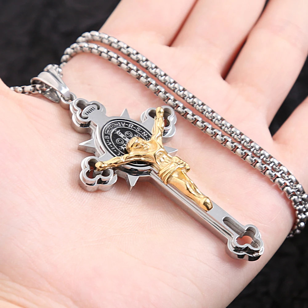 Jewelance™ CrossProtection 1+1 GRATIS: Åndelig Beskyttelse Kors Vedhæng Halskæde Med Gaveæske