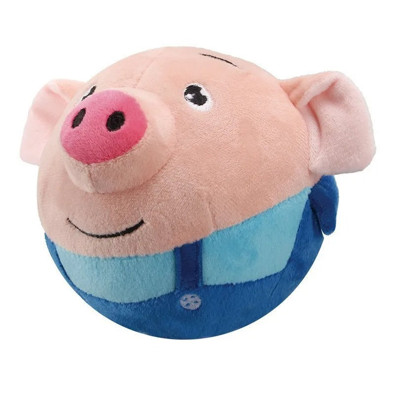 DogCatFri™ BouncingToy: Interaktiv Hoppende Kæledyr Plys Legetøjsbold