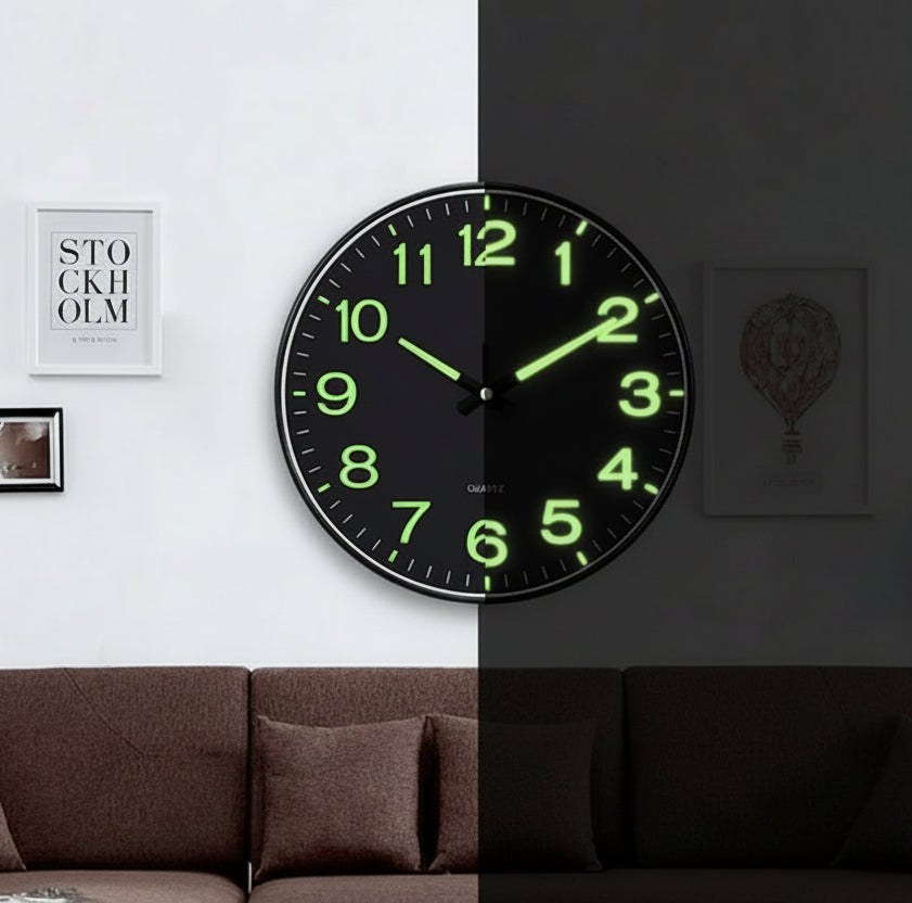 GlowTime - Elegant Moderne Luminous Glow Time Dekorativ Vægur