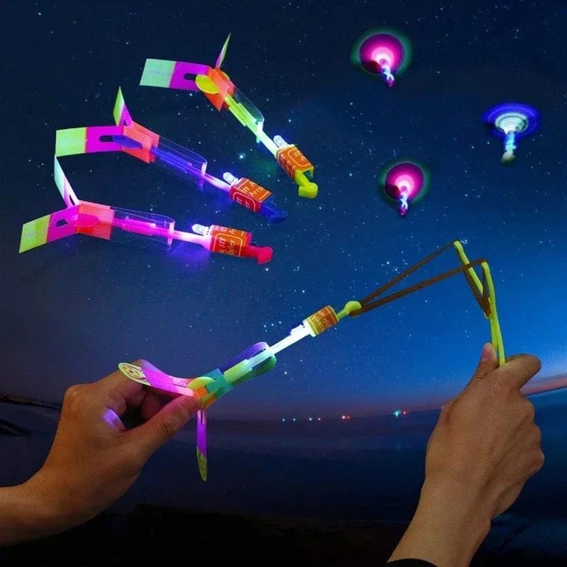 Kletshuts™ SlingshotGlow 5+5 GRATIS - Flyvende Glow Belyst Pil Copter Slingshot