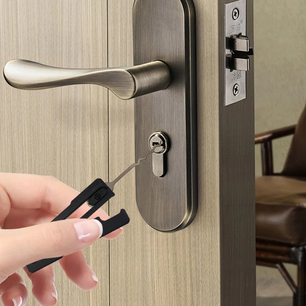 LockKey 1+1 GRATIS: Kompakt Nem At Bruge Multi-Værktøj Lomme Lås Nøgle Sæt