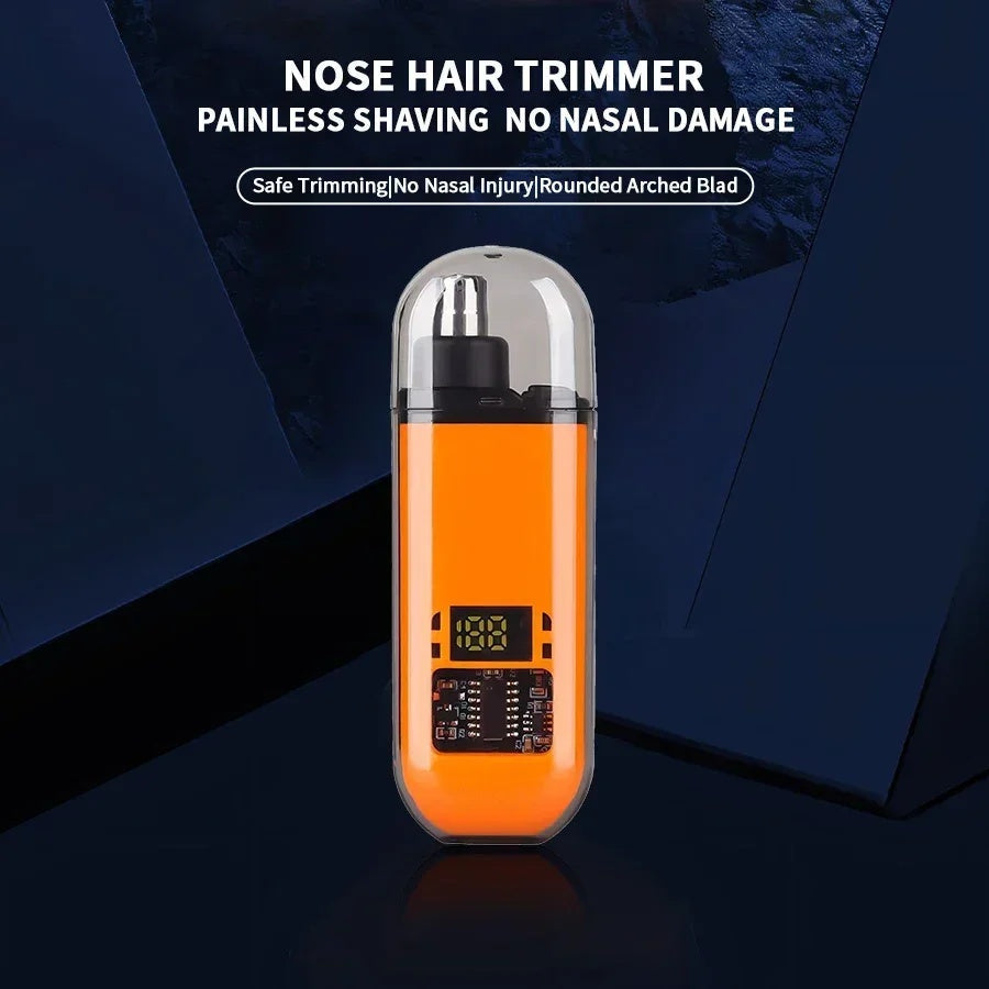 NoseTrimmer 1+1 GRATIS: Genopladelig Bærbar Øre- og Næsehårstrimmer