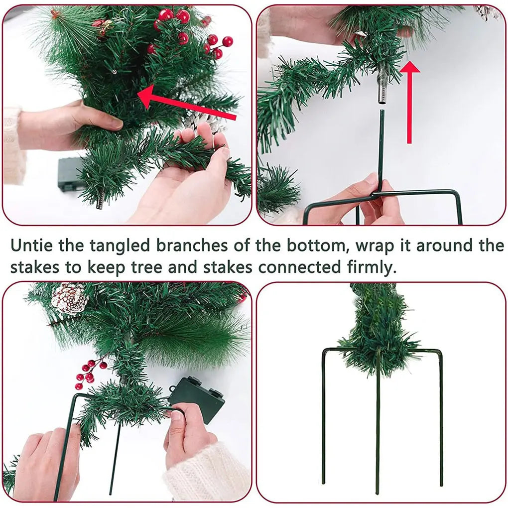 Ledsen™ ChristmasBushes: Udendørs LED Oplyst Jul Buske Plantekrukke Fyld