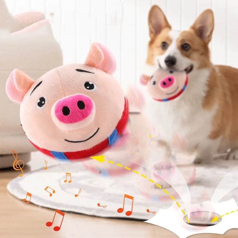 DogCatFri™ BouncingToy: Interaktiv Hoppende Kæledyr Plys Legetøjsbold