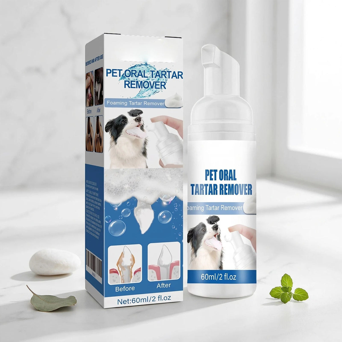 DogCatFri™ OralPet 1+1 GRATIS: Tandrensning Og Mundpleje Skum Spray Til Dyr