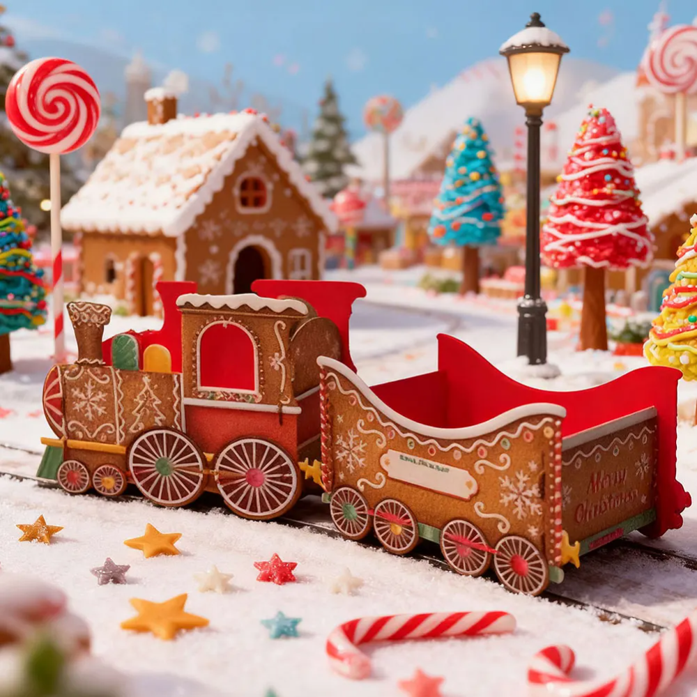 GiftTrain™ - Personliggjort Magi Jul Gave Tog Dekoration