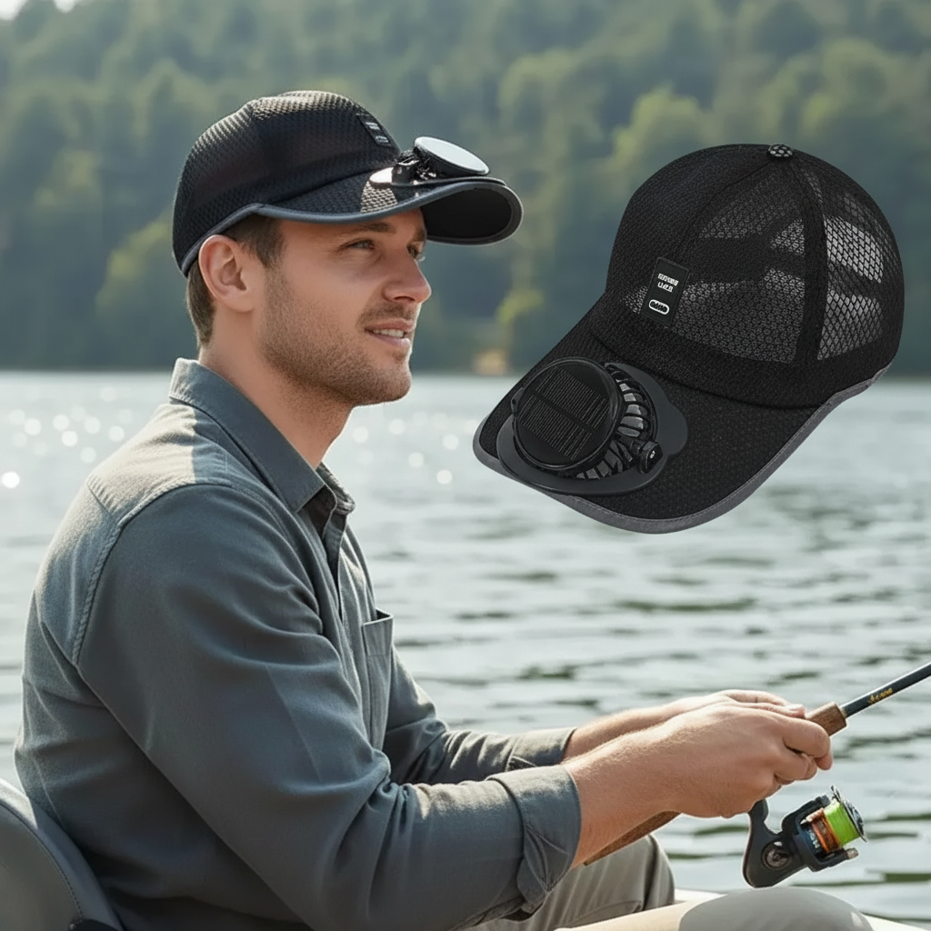 Icone™ CoolingCap: 2 I 1 Stilig Køleventilator Og Udendørs Kasket