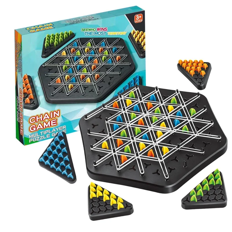 Kletshuts™ ThinkGame - Triangel Kæde Strategi Og Duel Logik Tænke Spil