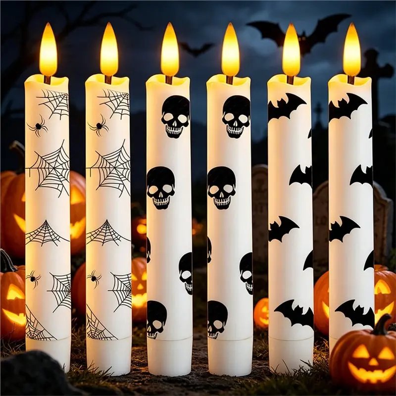 Ledsen™ SpookyLights 3+3 GRATIS: Dekorative Halloween LED Stearinlys
