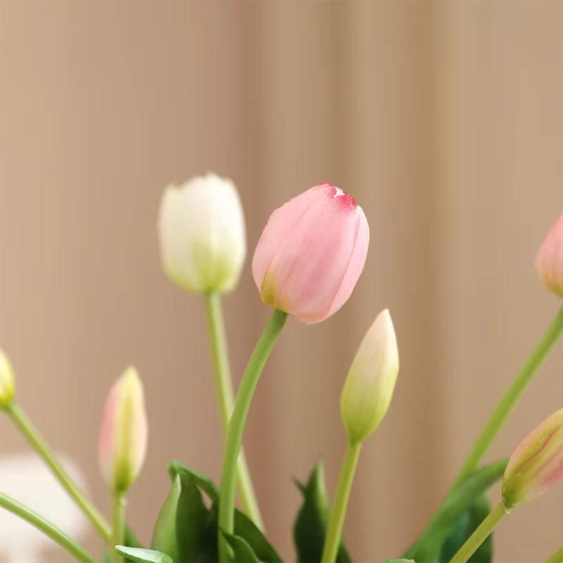 ArtificialTulips: Realistisk Skønhed Kunstig Blomsterdekoration Tulipansæt