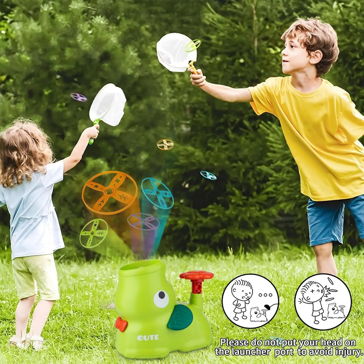 Kletshuts™ AirLauncher: Flyvende Luft Vride Launcher